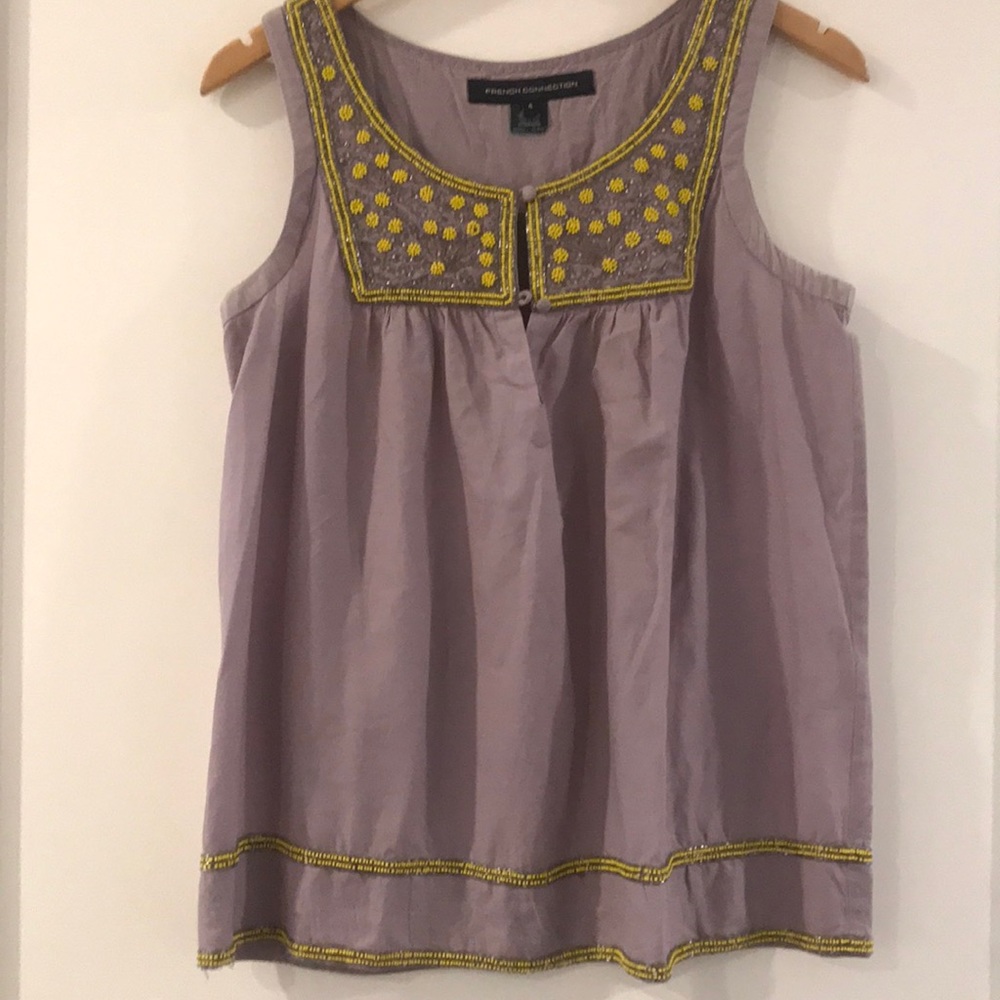 French connection beaded top